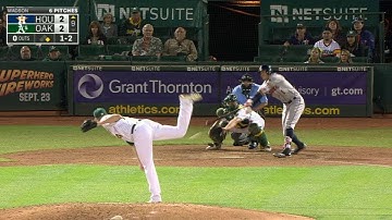 HOU@OAK: Correa singles on a hit-and-run in the 9th