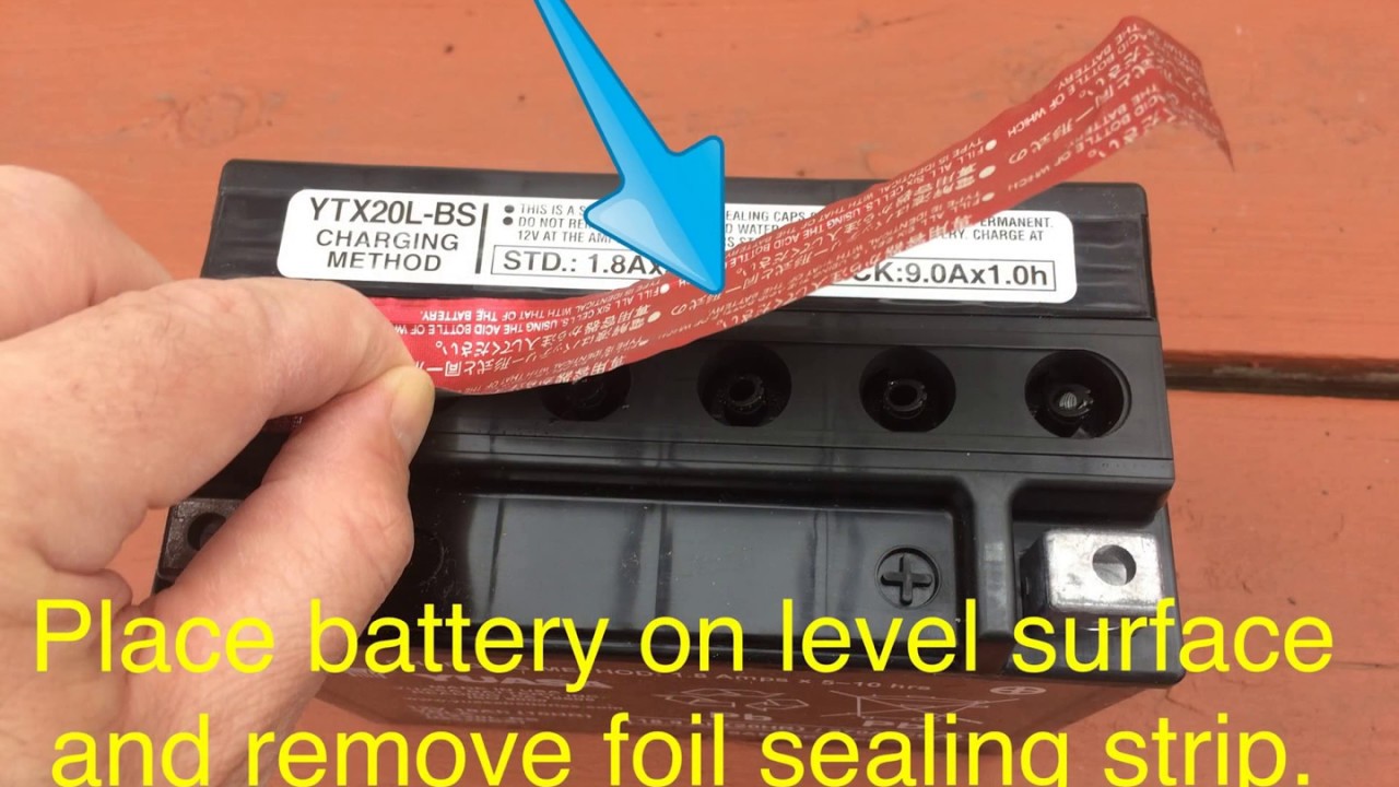 Yuasa Motorcycle Battery Replacement - YouTube