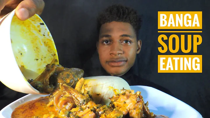 NIGERIAN ASMR PALMNUT SOUP, SEMOVITA BEEF,GOAT MEAT AND COW SKIN EATING(No talking)|food Monger