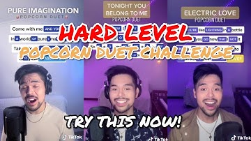 Popcorn Duet Challenge HARD LEVEL! #TIKTOK
