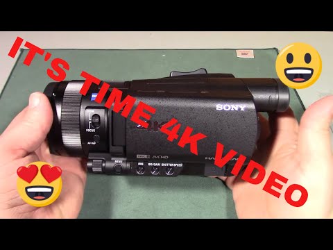 Sony FDR-AX700 4K HDR Camcorder unboxing and first impressions