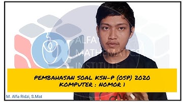 Pembahasan KSN-P 2020 Komputer (OSP 2020) : Nomor 1