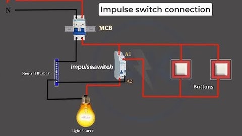 Impulse switch wiring connection