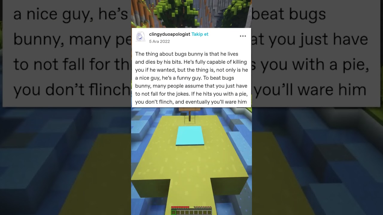 How to defeat Bugs Bunny