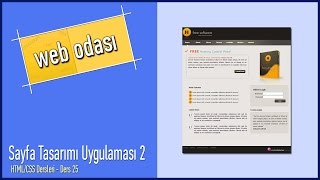 HTML CSS Dersleri Ders 25 Sayfa Tasarımı Uygulaması 2