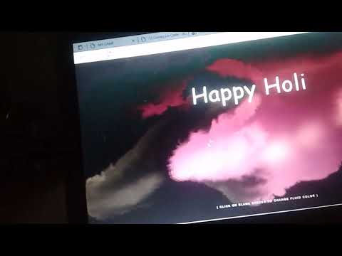 Happy holi |  html css and javascript