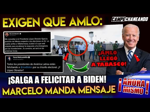 RIGHT NOW! THEY DEMAND THAT AMLO GO OUT AND CONGRATULATE BIDEN. COULD MEXICO BE IN TROUBLE?