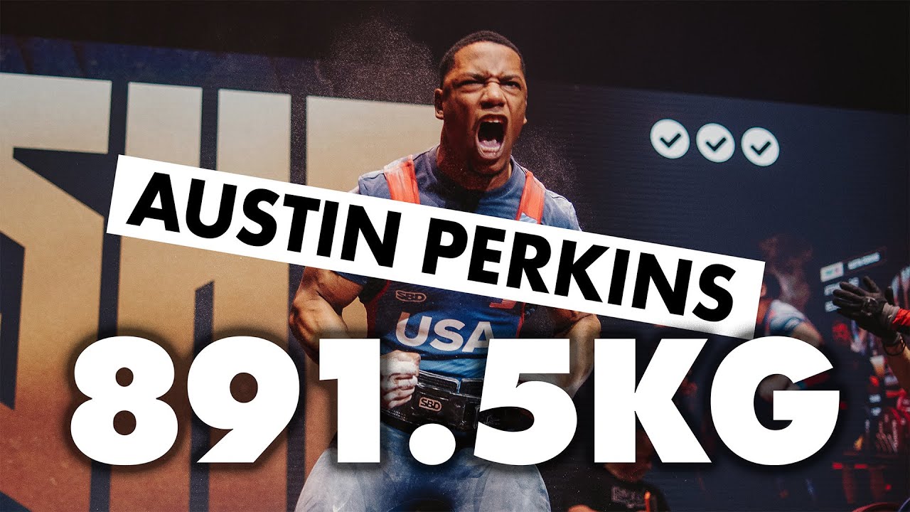 Austin Perkins | 891.5kg @ 74kg WR Total | 1st Place | Sheffield 2026