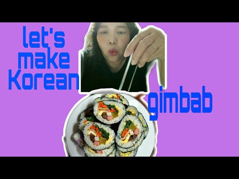 How to make korean gimbab