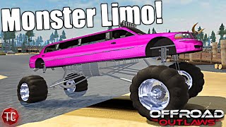 Offroad Outlaws: NEW FLOATING MONSTER LIMO! FULL BUILD, TUNE & GAMEPLAY! NEW UPDATE!