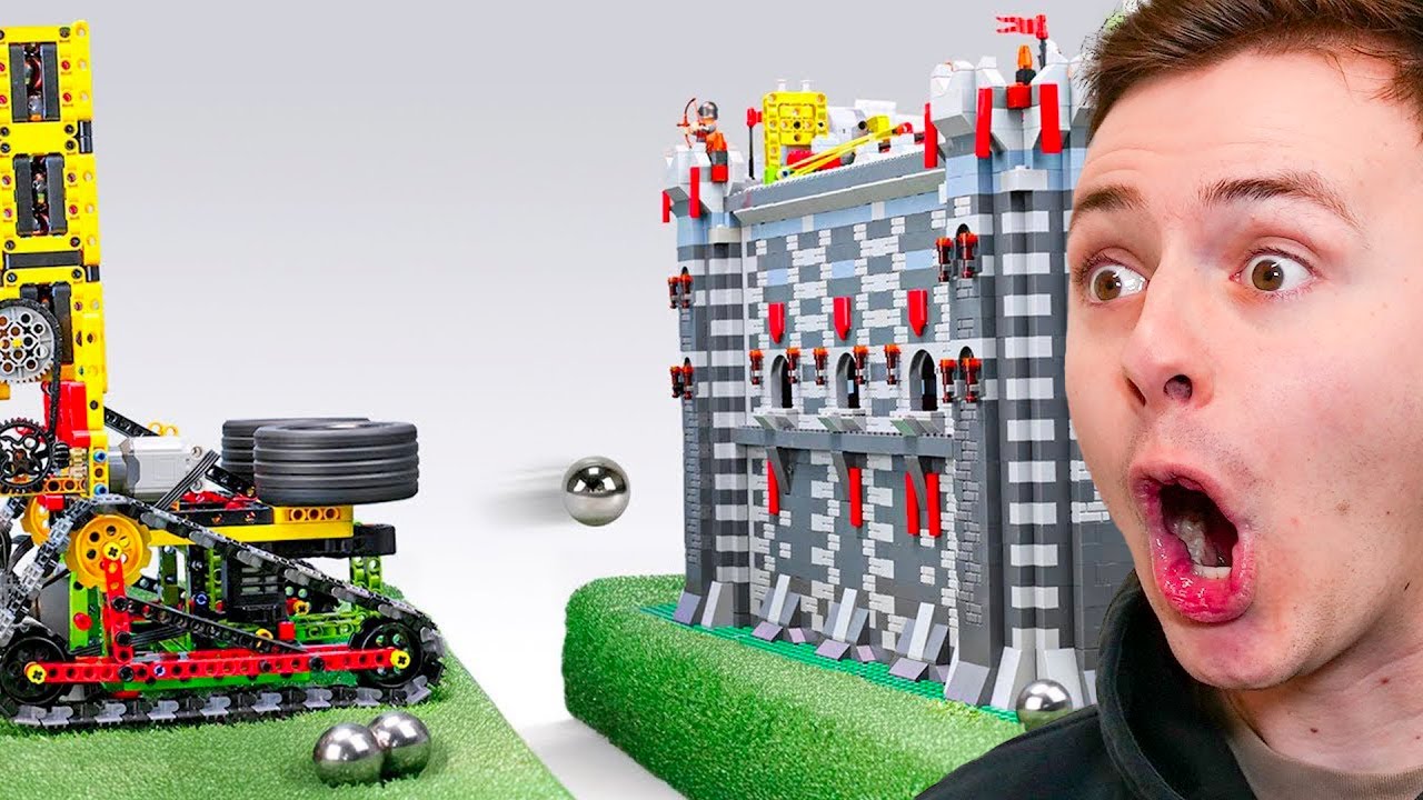 Tyhle LEGO STROJE dokážou Rozbít ZEĎ?!