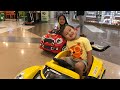 Power Wheels Ride on Car for Kids | Kenzo naik Mobil Mobilan di Mall