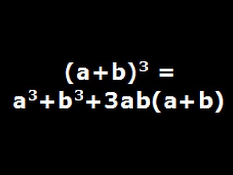 A Plus B Cube Algebra Identity Explained Step By Step Youtube