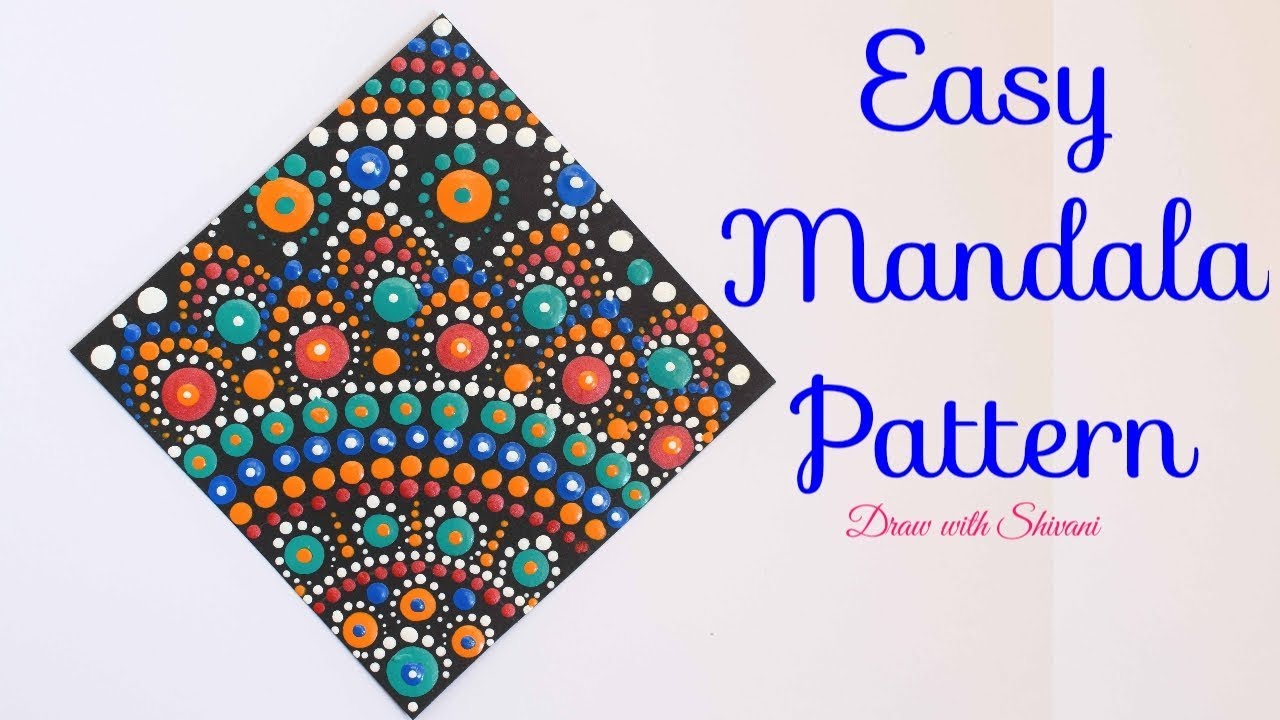 Beginners Dot painting mandala with Happy Dotting Company tools