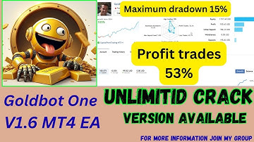 Goldbot One V1 | 6 | Category | MT4 EA | Build | 1443 |  No DLL
