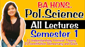 BA HONS. POLITICAL SCIENCE ALL LECTURES | UPT & CGD LECTURES  | STUDYSHIP WITH KRATI 2