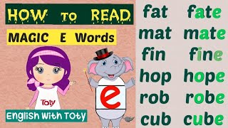 Learn to Read Long Vowel words - Silent E and his magic tricks ??‍️| split vowels