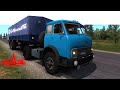 ETS 2 поездка в г. Могилев на стареньком МАЗе 504 с полуприцепом ОдАЗ (пожилой Мазурик)