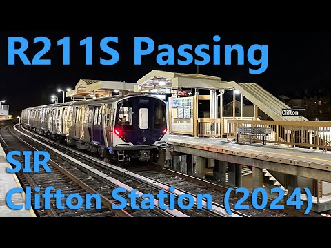New R211 Train for Staten Island SIR – R211S Leaving Clifton Yard & Passing  Clifton Station in 2024