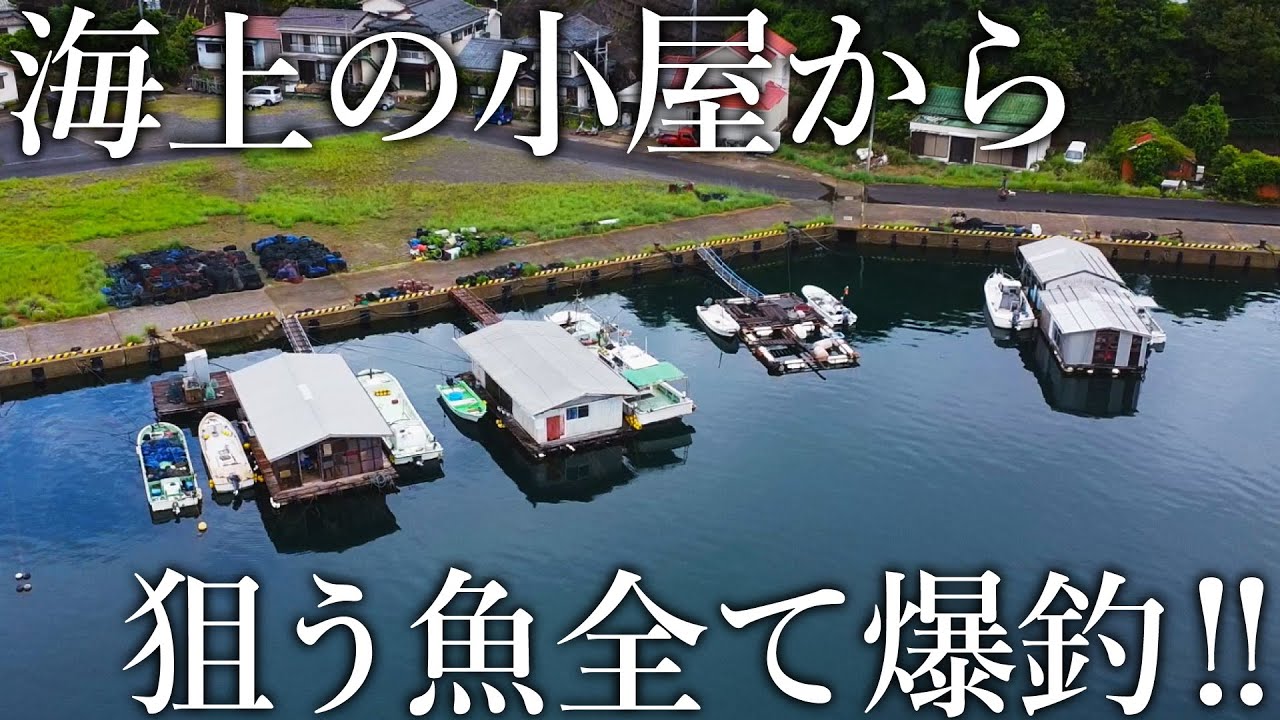 足元で青物や大型魚が入れ食い！海上の一軒家で自由に釣りができる「漁師の民宿」が異次元の魚影でした