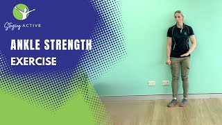 Ankle strength exercise with a twist