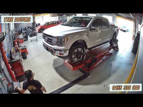 Wheel alignment on a 2024 Ford F-150