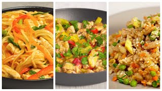 картинка: Вкусный УЖИН ИЗ КУРИЦЫ ЗА 20 МИНУТ. 3 Популярных блюда азиатской кухни. Рецепты от Всегда Вкусно!
