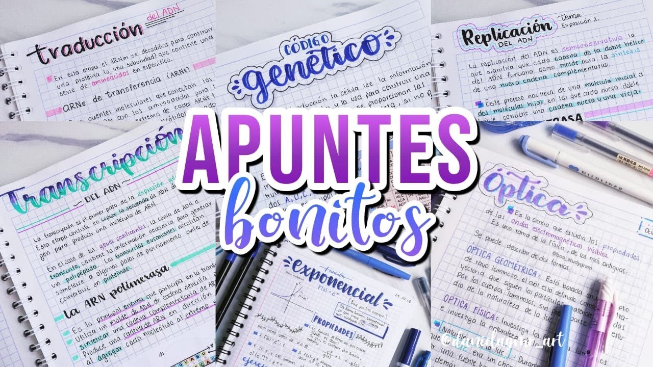 Como hacer APUNTES BONITOS - DanielaGmr ♥ - thptnganamst.edu.vn