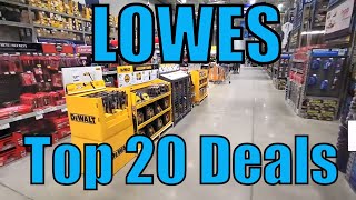 Lowe's Top 20 Deals To Buy This week