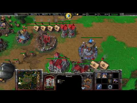 Warcraft 3 Reforged Beta Gameplay, Human vs Orc, 1080p60, Max Settings