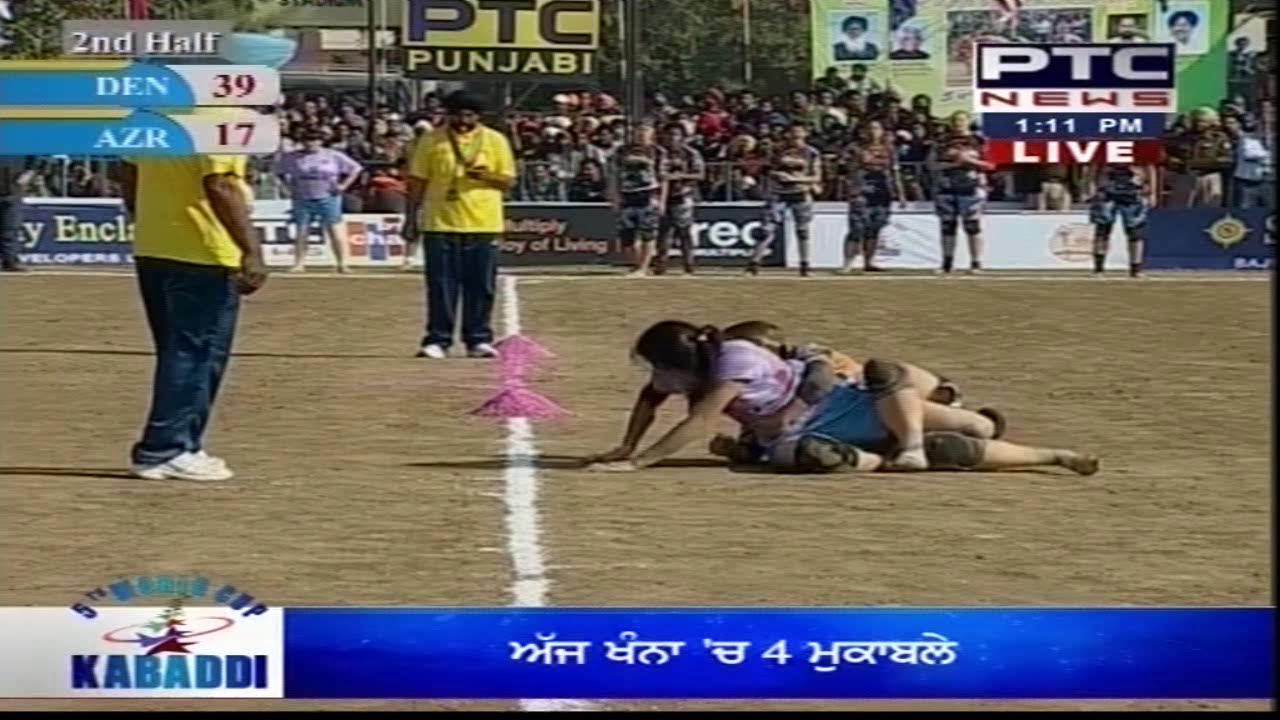 Azerbaijan vs Denmark | Women's | Day 4 | 5th World Cup Kabaddi Punjab 2014
