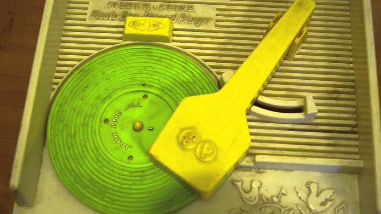 Vintage Fisher Price Toy Music Box Kids Record Player playing Jack and Jill Went Up a Hill