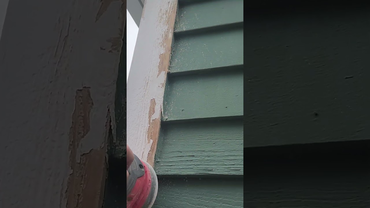 Power Sanding Corner Boards For Paint Prep #itsjustfun
