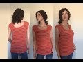 How to Crochet Top Down Blouse Pattern #651│by ThePatternFamily