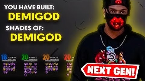 THE MOST BROKEN BUILD ON NEXT GEN NBA2K21 DEMIGOD GAMEBREAKING BUILD....78 BADGES