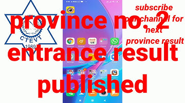 Full Paying DIPLOMA LEVEL Entrance Result PROVINCE NUMBER 2.