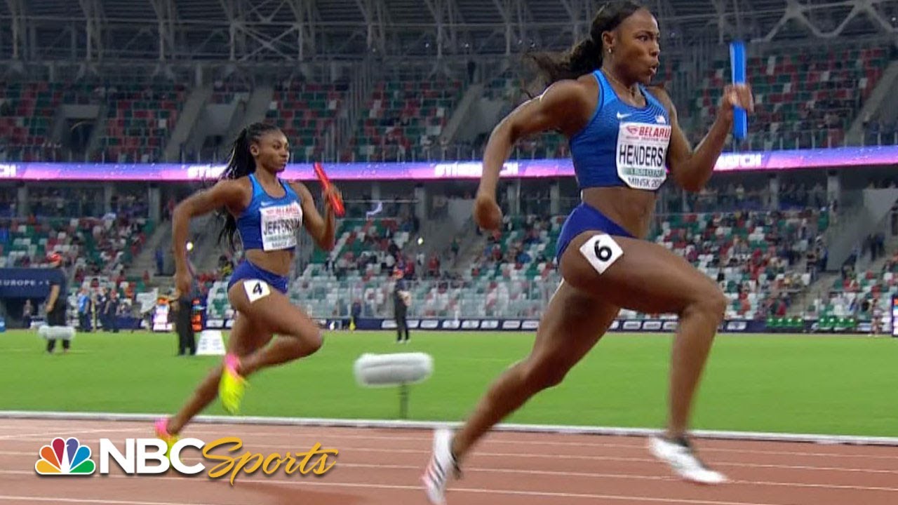 french open order of play USA women take on Europe in 4x100 meter relay | NBC Sports