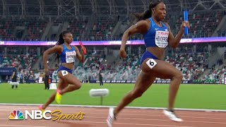 USA women take on Europe in 4x100 meter relay | NBC Sports