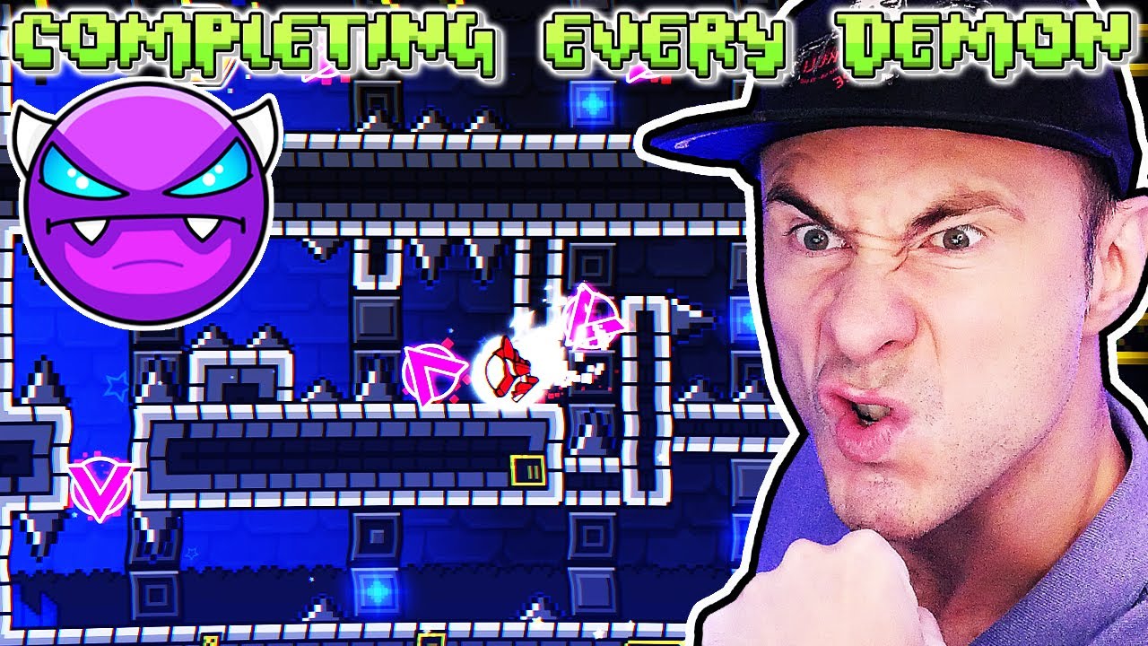 Can I beat EVERY EASY DEMON in ONLY 100 LIVES   Geometry Dash 22
