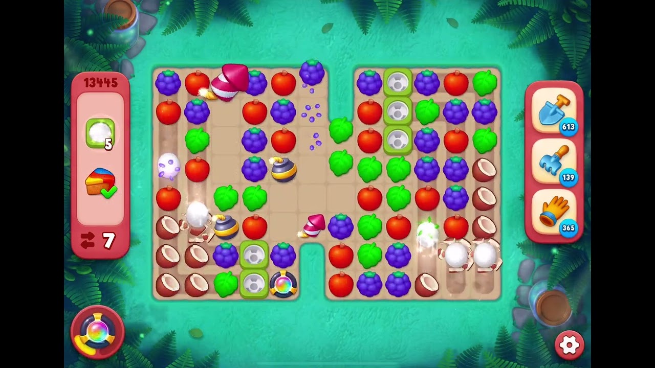 GardenScapes Level 13445 no boosters - YouTube