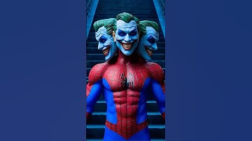 Spiderman and 3 headed Joker and Hulk  #marvel #spiderman