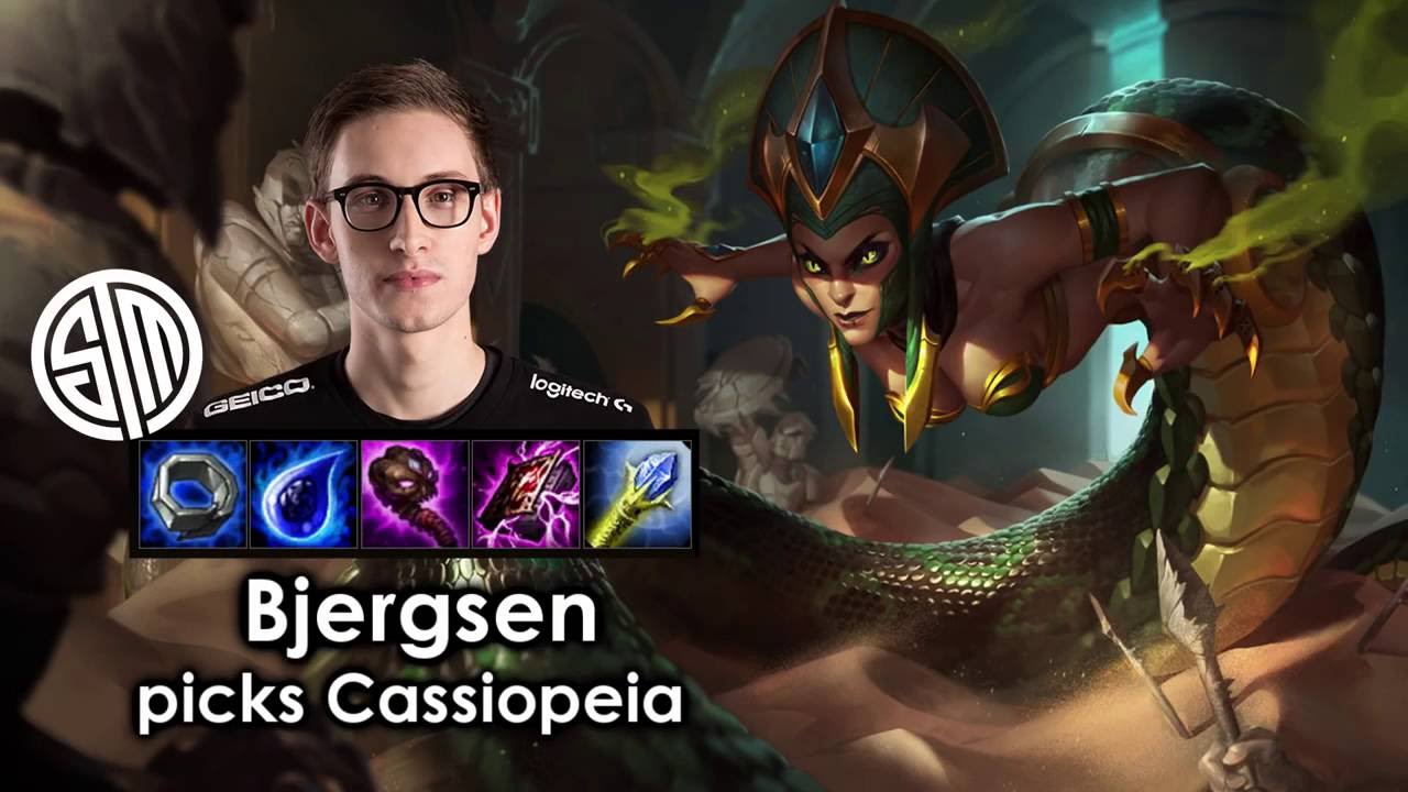 Bjergsen picks Cassiopeia (Solo Carry) YouTube