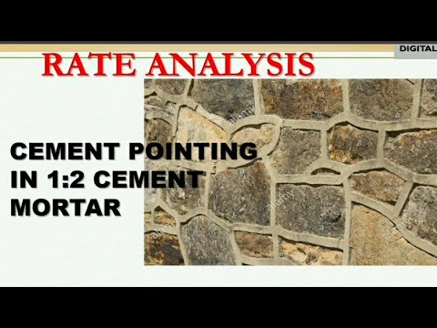 Rate Analysis- Cement Pointing - YouTube