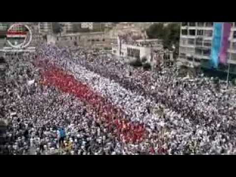 المظاهرة المليونية في حماة جمعة أحفاد خالد 22 7 2011