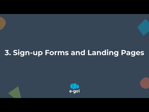 E-goi | Sign-up Forms and Landing Pages