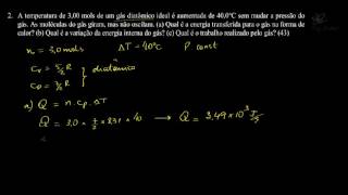 Q2 Teoria Cinetica e 1a Lei da Termodinamica Lista de Exercicios Halliday EXTRA