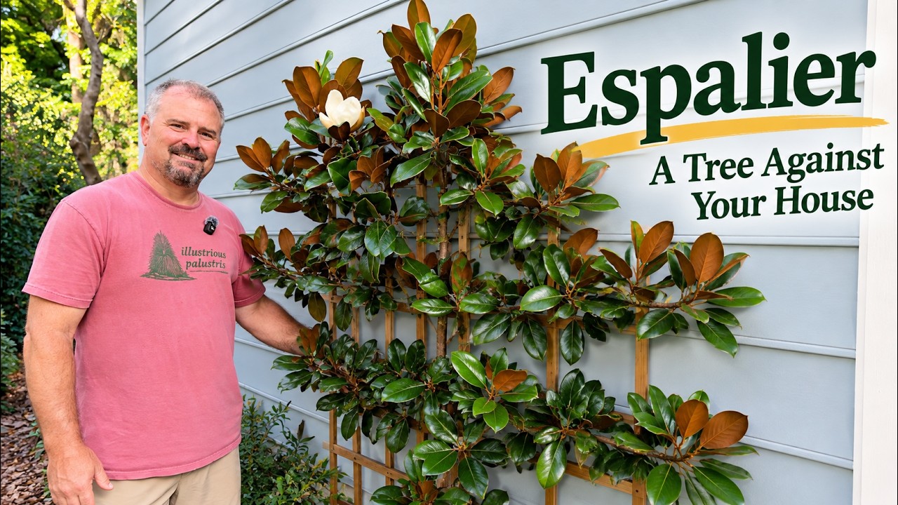 A Magnolia Tree Against the House – Espalier Explained