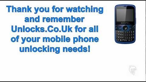 Unlock Alcatel One Touch 800 OT800 - Network Key