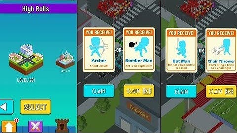 GANG CLASH HIGH ROLLS CITY - ALL LEVELS MAX LEVEL 310 [NEW] GAMEPLAY (ANDROID & IOS)