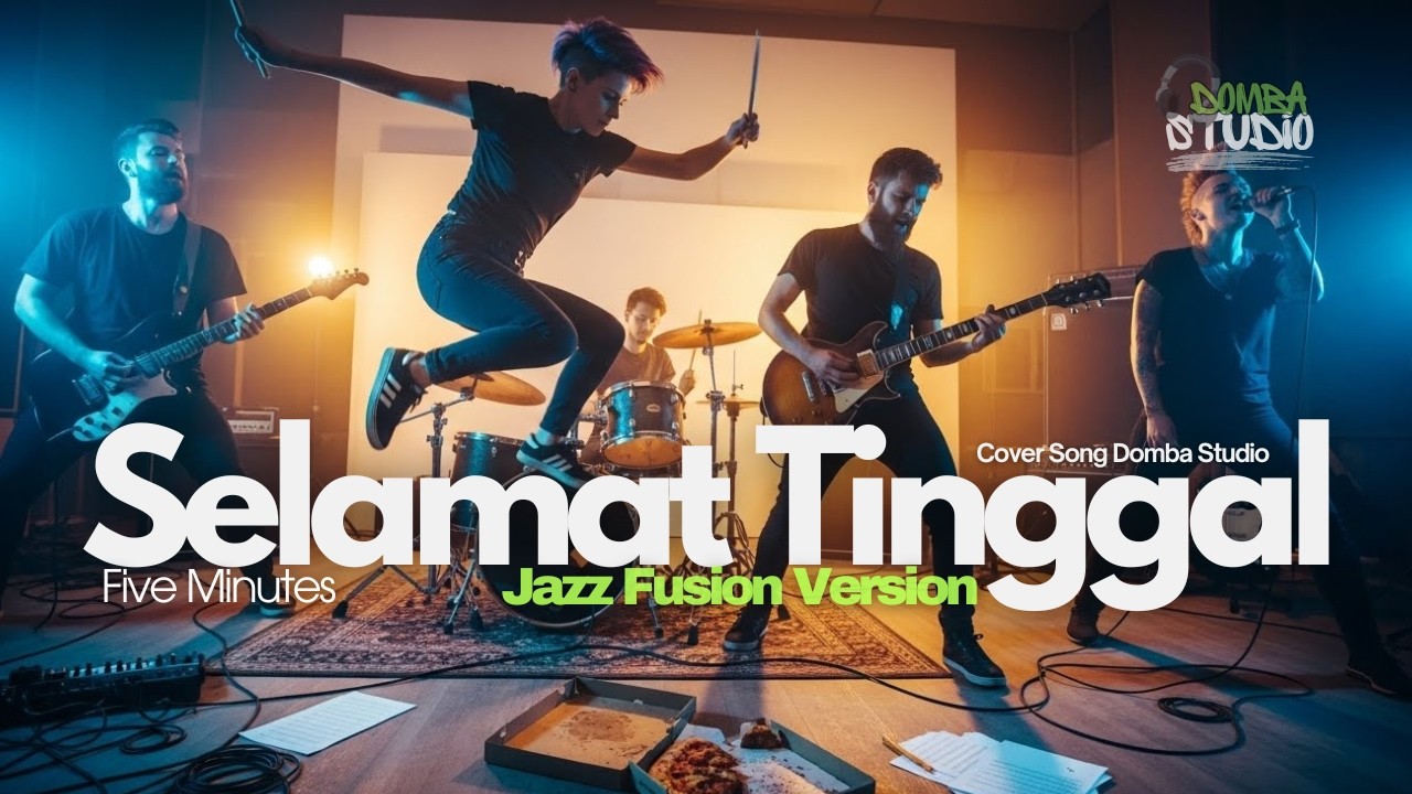 🎼 SELAMAT TINGGAL (1995) – FIVE MINUTES– JAZZ  FUSION VERSION | COVER DOMBA STUDIO